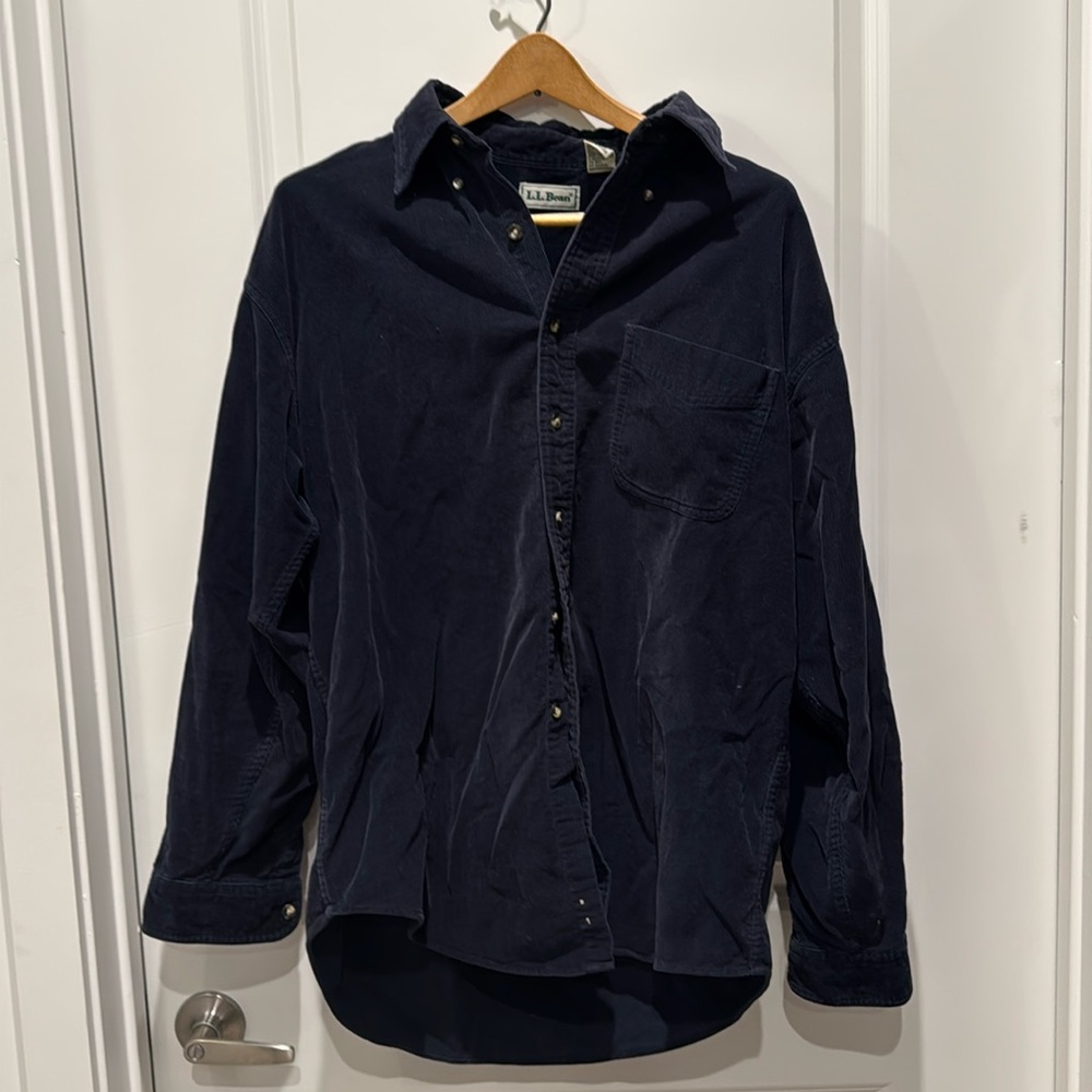 Oversized Vintage Men's Courderoy Button Down
